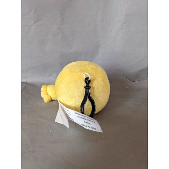 Fun 2 Play Emoji Happy Face Grinning Yellow Feet 4" Plush Stuffed Lemon - Picture 5 of 10